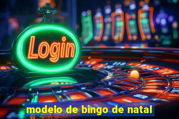 modelo de bingo de natal